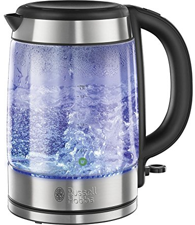 Russell Hobbs Illuminating Glass Kettle 21600, 1.7 L - Blue
