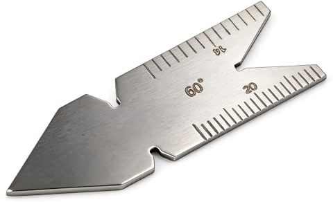 Calibro centrale Calibro a coda di pesce Calibro del passo Calibro della filettatura Calibro a vite per(Metric ISO60 degree thread)