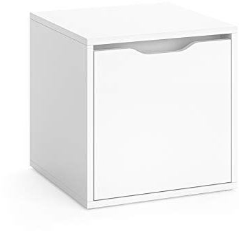 Vicco Schuhbank Ruben, Sitzbank mit Stauraum, Weiß, 40 x 40 cm