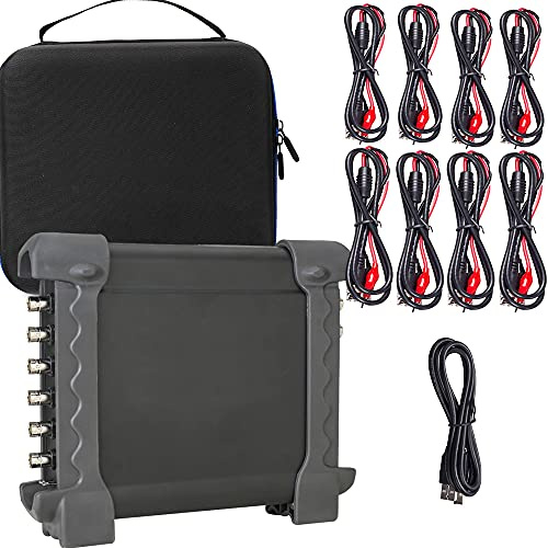 1008 PC Digital osciloscopio DAQ 8CH generador programable 2.4MSa/s 12Bits CE