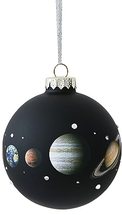 Gift Company Planeten Christbaumschmuck, Glas, 10cm