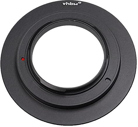 vhbw Retro adattatore di 77 mm compatibile con Sony NEX E-Mount fotocamera - anello di inversione per obiettivo