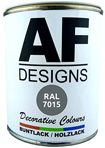 Alex Flittner Designs Buntlack Holzlack RAL7015 auf Wasserbasis 750ml seidenmatt Innen Aussen