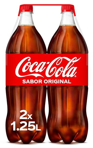 Coca-Cola Sapore originale, Refresco di cola - Confezione da 2 flaconi da 1,25 L