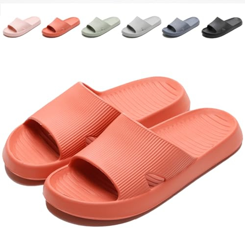 Anmerl Ciabatte Donna Uomo Estive, Pantofole da Casa Morbide e Comode, Ciabatte da Doccia Bagno Antiscivolo Asciugatura Rapida Sandali da Mare Spiaggia Piscina