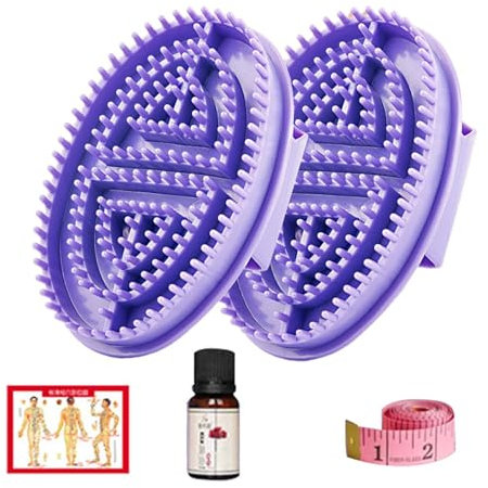 2pcs Professional Meridian Massage Brush for Beauty Salons, Body Relaxation & Stress Relief