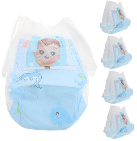 WATIIFUFU 5 Stück Schwimmwindel Einweg Xxl Für Babys Über 15 Kg Weiches Hautfreundliches Vlies Mit Doppelseitigem Auslaufschutz Komfortable Badehose