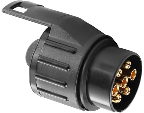 ETUKER 7 To 13 Pin Trailer Adapter Converter 7/13 Trailer Plug Socket Connector for Caravan RV Truck