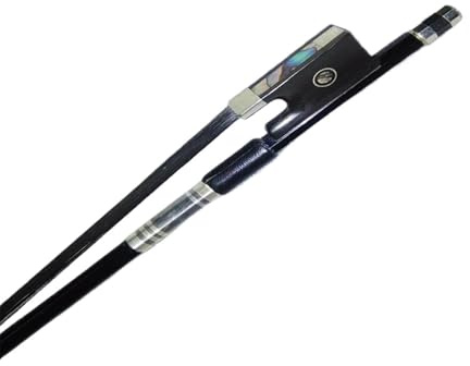 Handgefertigte Geigenbögen 1PC Schwarz Carbon Fiber Violine Bogen 4/4 Ebenholz Frosch