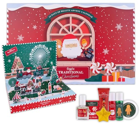 Accentra – Adventskalender Beauty 2025 mit 24 Wellness & Körperpflege Produkten – Pflege Adventskalender Frauen mit Bodylotion, Badesalz, Seife, Kerzenhalter uvm. 3D Weihnachtskalender zum aufklappen