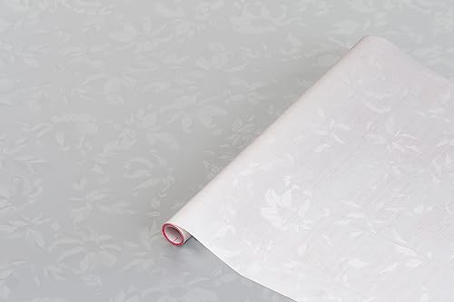 d-c-fix Fensterfolie Damast Blätter Motiv selbstklebend 45 cm x 2 m - blickdichte Sichtschutzfolie - Sichtschutz für Fenster Folie Blickschutz Milchglasfolie Klebefolie Pflanzen Blumen-Muster