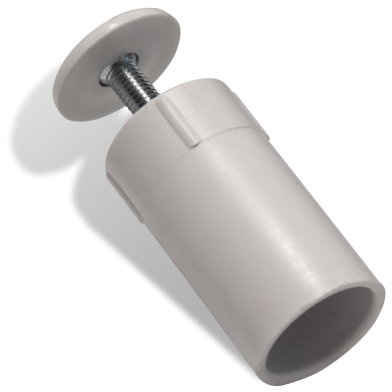 jarolift Anschlagstopper Rollladenstopper für Rollladenendleiste Rollladenzubehör aus Kunststoff, Länge 40 mm, Weiß