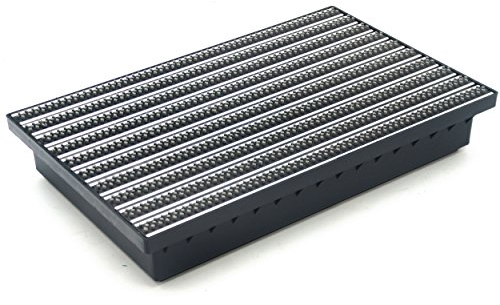 Schuhabstreifer Fußmatte Fußabtreter Alurost Bürste Bürstenstreifen 58,5x36,5 cm Grau