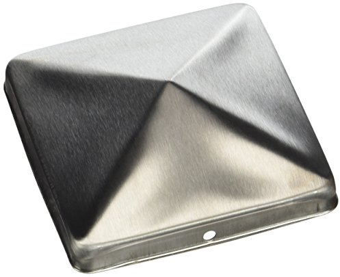 Vasalat 302319 Tappo per Pali in Legno, 100 x 100 mm, Acciaio Inox, Argento, 100x100