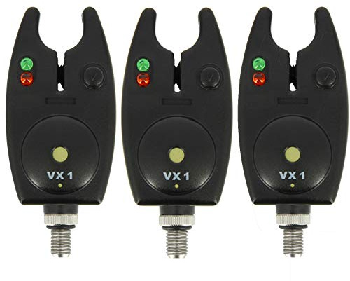G8DS® Set 3 Bissanzeiger Lautstärkeregulierbar Angeln Karpfenangeln LEDs