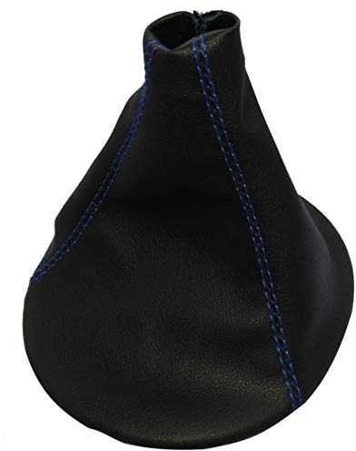AERZETIX: Schaltsack schaltmanschette kunstleder schwarz mit blauen nähten