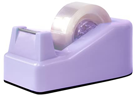 Yiautao 1Pcs Desktop Tape Dispenser with Weighted Nonskid Base, Purple