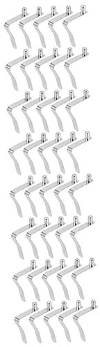Toddmomy 40pcs Shrapnel Spring Clip Buckle for Tent Pole Diy Kayak Snap Clip Boat Spring Locking Tube