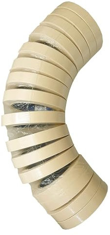 TEKHOME Nastro di carta gommata 50m x 19mm- per mascheratura, verniciatura,disegno- Torre da 16 rotoli (1torre)