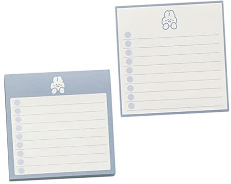 AUTSUPPL 2stücke Notizblöcke Für Studenten Praktische Memo Pads Für Büro Schule Dekorative Haftnotizen Langlebig Und Stilvoll Für To-do-listen Und Wichtige Notizen