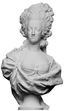 Statua di Maria Antonietta Busto Regina di Francia Scultura in marmo bianco