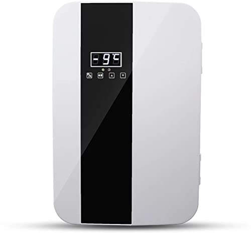 22L Mini Kylskåp Drycker Kylare Liten Kylskåp Med Kylning Och Värmefunktion Elektrisk Reefer Dubbelkärnig Kylning Med LED-skärm AC + DC-strömkompatibilitet För Bilar, Hem, Kontor Och Sovsalar(Black)