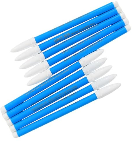 Poupangke Wasserlöschbarer Stoffmarkierungsstift, wasserlöslicher Stift für Stickereien,10 Stück waschbarer Stoffstift, glattes Schreiben | Faserstiftspitzen in leuchtenden Farben für Quiltarbeiten,