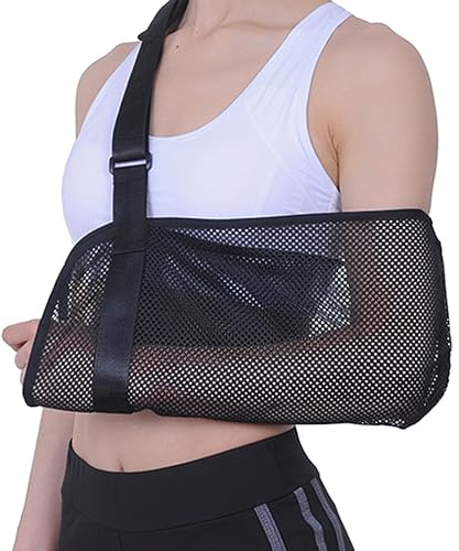 Eddrfy Tutore Braccio Regolabile Traspirante con Cuscino Collo, Reggibraccio Universale per Spalla, Supporto Braccio Rotto, Gomito o Lussazione, Ambidestro per Adulti e Bambini