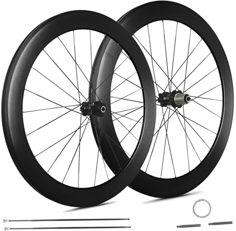 Juego De Ruedas para Bicicleta De Carretera 700C Llantas De Aleación De Aluminio QR 100/135 Mm Freno De Disco Bujes 24H para Cassette De 7-12 Velocidades, 23/25/28C