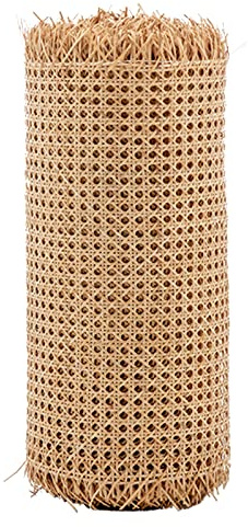 Rouleau de ruban en rotin naturel pour projets de canne à pêche en maille ouverte pour réparation et décoration de meubles - Matériau respectueux de l'environnement - Idéal pour la décoration