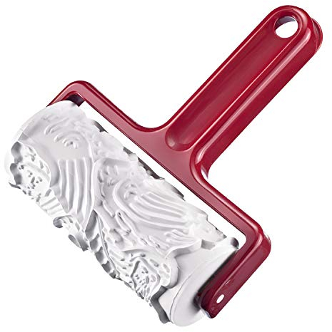 Westmark Spekulatiuswalze, Mit 7 verschiedenen Motiven, Länge: 17,2 cm, Kunststoff, Klausi, Weiß/Rot, 32162270