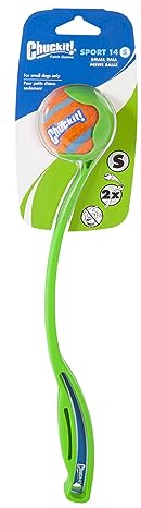 Chuckit, Jette! Fetch Dog Sports Ballwerfer, Hundespielzeug, mit kleinem Tennisball, klein 5.1 cm (2), 36 cm (14)