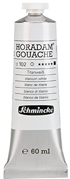 Schmincke – HORADAM® GOUACHE - feinste Künstler-Gouache, Titanweiß - 60 ml