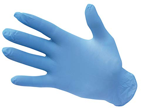 Portwest Gants Nitrile Non poudrés à usage unique, Couleur: Bleu, Taille: M, A925BLUM