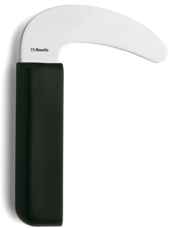 Amefa SELECT 3001 gebogenes Messer mit Griffverdickung, 18/10 Edelstahl, Besteck Schwarz, Greifer für Senioren, Alltagshilfe Besteck, rostfrei & spülmaschinenfest