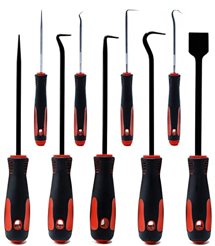 CCLIFE 9tlg Universal Nadel Haken Schaber Satz Hakenset Dichtung Demontage Werkzeug