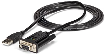 StarTech.com Câble Adaptateur USB vers RS232 Série - Câble DB9 Série DCE avec FTDI - Null Modem - USB 1.1 / 2.0 - Alimenté par Bus (ICUSB232FTN)
