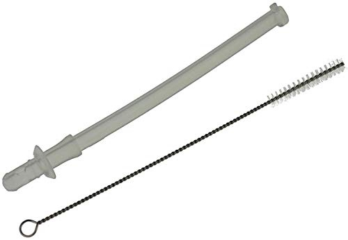 Delonghi 5313235381 Tuyau de mousseur de lait + brosse de nettoyage Piebert (8 mm) pour machine à café EN750 Lattissima Pro Nespresso Automatique