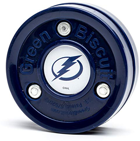 Green Biscuit NHL Teams Original Passing/Hantering Training Puck (Tampa Bay Lightning) - Off-Ice/Street Hockey Puck