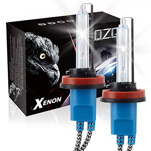DZG H11 H8 H9 HID lampadine allo xeno Kit di ricambio faro 35w Lampada 6000K Bianca Auto 2 Pezzi