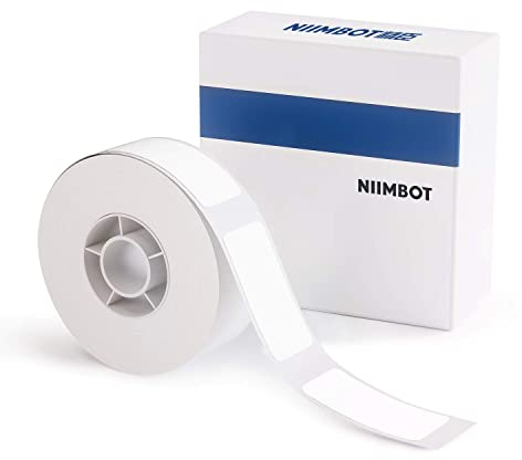 NIIMBOT Etiketten 12 x 40mm für D110/D11/D101 Etikettendrucker, für Schule, Zuhause, Büro, Kleine, 160 Etiketten/Rolle (Weiß)