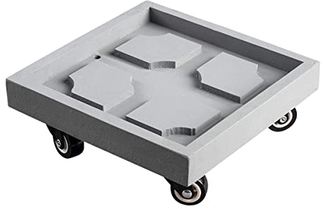 YXCKG Beweglicher Pflanzenhalter Blumentopfständer mit Rollen Heavy Duty Pflanzenroller für den Indoor-Garten Große Pflanzenschale mit Wasserspeicher-Design- Atmungsaktiv und durchlässig