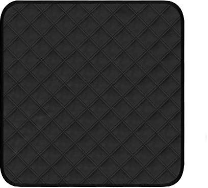Waschbare Inkontinenz Stuhlauflage wasserdichte Saugfähige Sitzauflage Inkontinenzunterlage für Rollstuhl Autositz Sofa 53X55cm 1pc (Schwarz, 53x55cm)