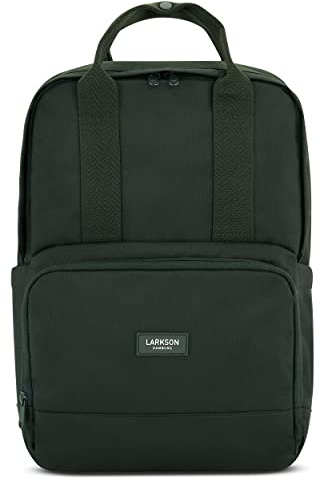 LARKSON Rucksack Damen & Herren Grün - No 6 - Daypack mit 16 Zoll Laptopfach - Rucksäcke für City Schule Business - Schulrucksack Mädchen Teenager - Wasserabweisend