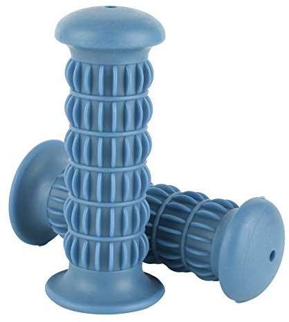 Empuñaduras Universales para Motocicleta, Empuñadura de Goma Antideslizante de 25-28mm para Motocicleta Universal para Motocross, Scooter, Moto de Cross(Azul)
