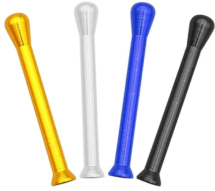 4 pezzi tubo Sniffer Metallo Snuff Paglia Sniffer Snuff Bottle Tubo Snuff Bottle Snuffer in metallo portatile Snuff Straw Snuff Pipe Snuff Bottle Aspirazione Filtro Tubo Snuff Pipe Smoking Set