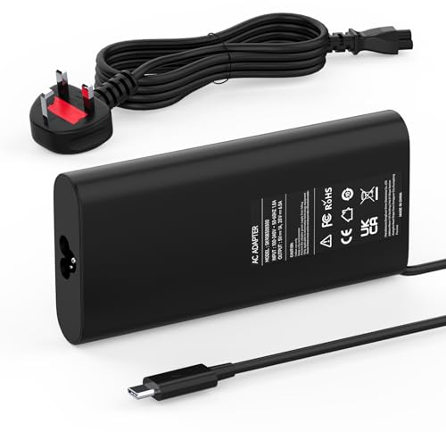 130W Cargador portátil USB C Adaptador Compatible con DELL XPS 15 9500 9510 9520 9530 9575 XPS 17 9700 9710 9720 9730 Precision 5560 5570 5530 5550 5750 5760 3560 0K00F5 K00F5 Type-C Alimentacion