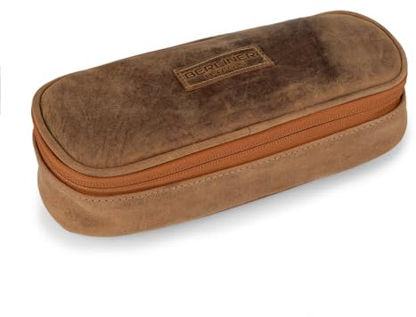 Berliner Bags Vintage Leder Federmäppchen Felix - Federmappe, Federtasche für Jungen - Braun