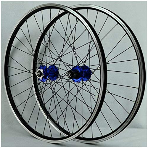 LPYDWZ 26 Zoll Fahrrad V-Brakes Laufrad Hinterrad, Hohlkammerfelge MTB Scheibenbremse Schnelle Veröffentlichung 32 Loch 7 8 9 10 Speed Disc