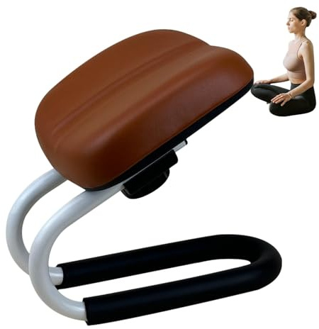 Tabouret de méditation, banc de prière,Des tabourets de yoga à genoux pour prier avec un coussin éponge | Banc, manche de jambe antidérapante, accessoires de méditation de support de la hanche pour ho